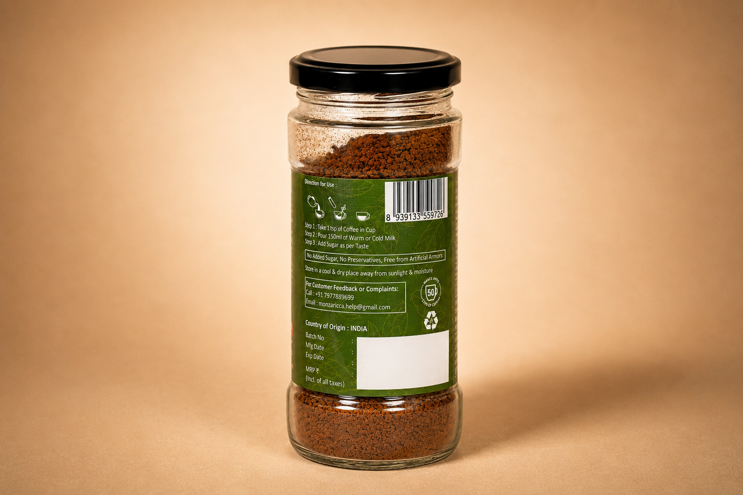 Hazelnut Instant Coffee - 100g